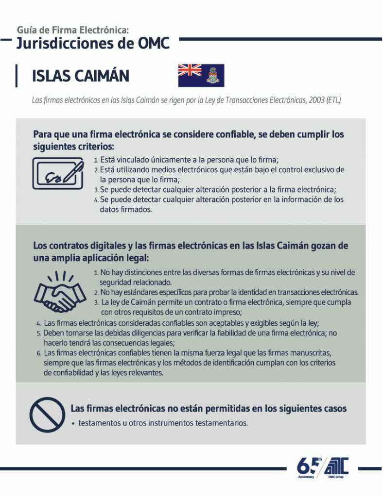 Firmas electrónicas en la era de Covid-19 y posteriormente 5 Islas Caimán Guía de Firma Electrónica