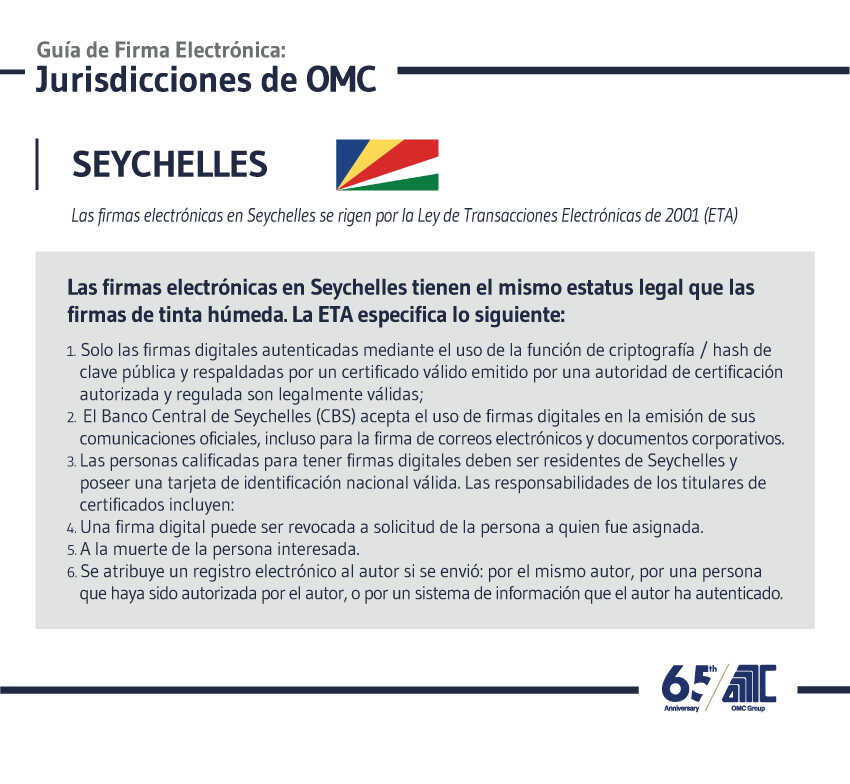Seychelles Guía de Firma Electrónica